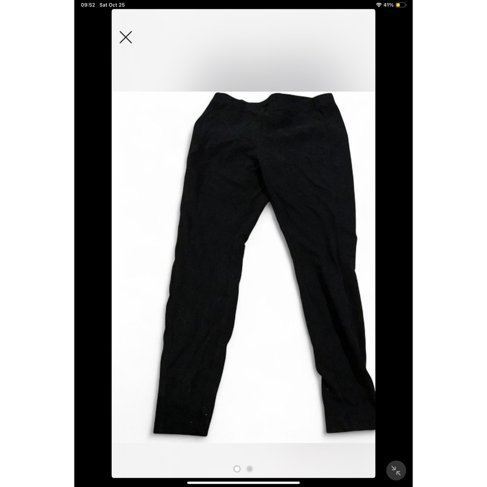 J Jill Black Stretch M Tall Straight Leg Casual Pants Women's